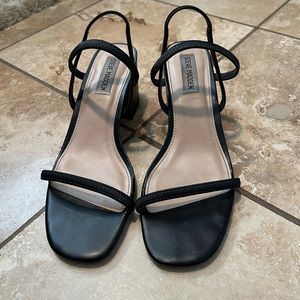 Steve Madden Black Strappy Sandals